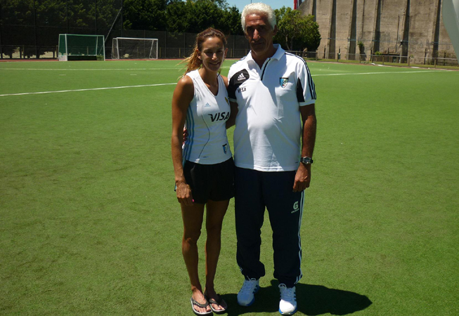 Luciana Aymar junto a Marcelo Garraffo. (Foto: C.A.H.)