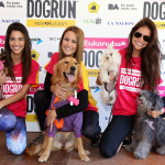 Delfina Gérez Bosco y Matilda; Luli Fernández y Simba; Zaira Nara y Chin.