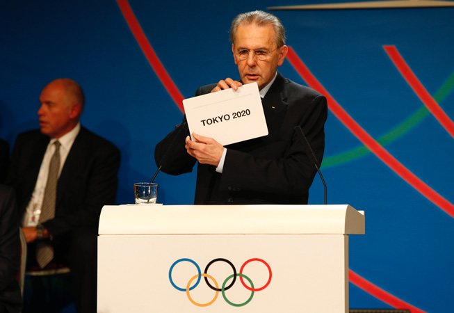 Jaques Rogge anunciando a Tokio como ciudad sede para los JJ.OO. 2020.