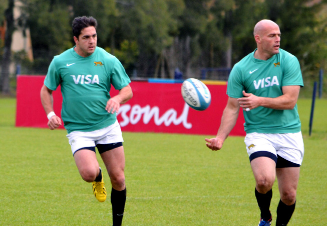 Horacio Agulla y Felipe Contepomi. (Foto: Prensa UAR)