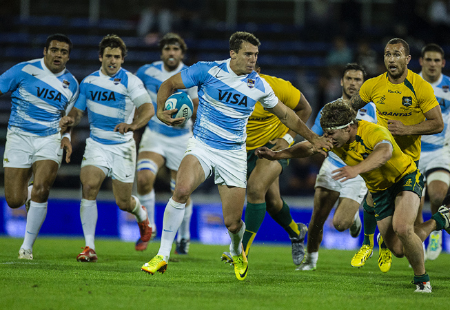 Juan Imhoff en el avance. (Foto: Rodrigo Vergara/U.A.R.)