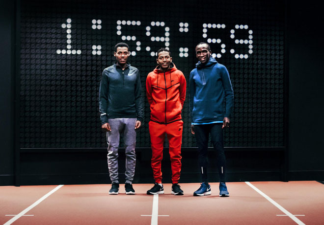 Nike - Breaking2 - Eliud Kipchoge - Lelisa Desisa - Zersenay Tadese