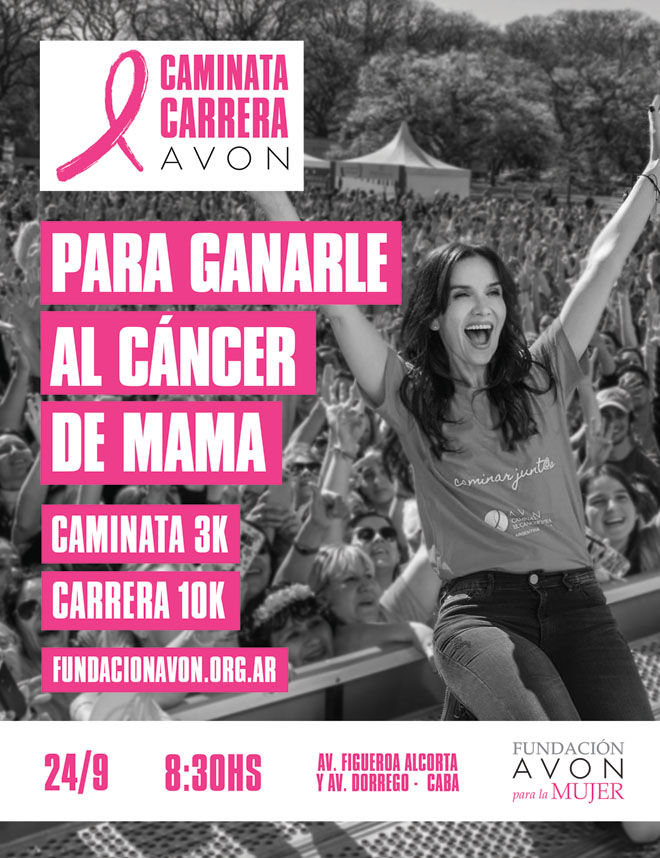 Avon - Fundacion Avon - Caminata - Carrera - Natalia Oreiro - Cancer de Mama