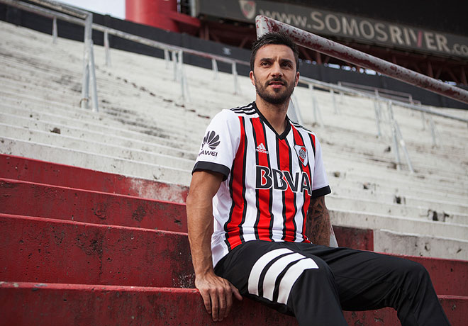 adidas - River Plate - Camiseta Alternativa Tricolor